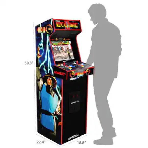 Arcade 1Up Mortal Kombat Machine with 14 Games - Picture 3 of 8